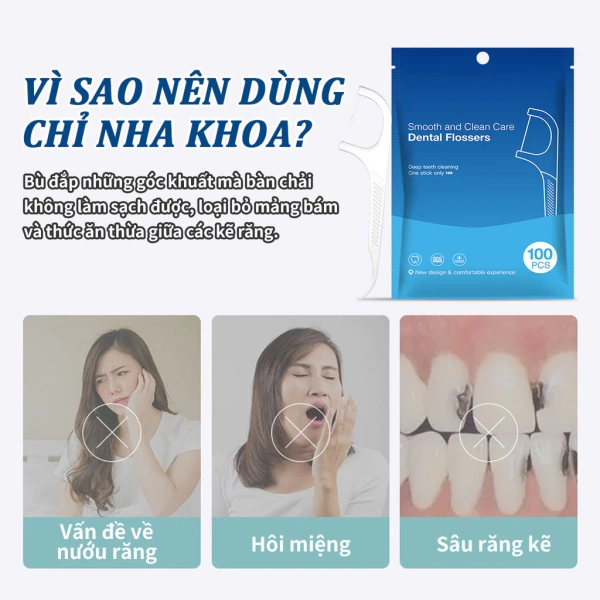 Tăm chỉ nha khoa hoạt động dựa vào việc đưa chỉ polymer siêu mảnh vào các kẽ răng, nơi mà bàn chải thông thường không thể tiếp cận. (Ảnh 2) Tăm chỉ nha khoa hoạt động dựa vào việc đưa chỉ polymer siêu mảnh vào các kẽ răng, nơi mà bàn chải thông thường không thể tiếp cận. (Ảnh 2)