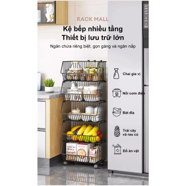 Bánh xe được thiết kế êm ái, xoay 360 độ và có tính năng khóa ở hai bánh, vì vậy bạn có thể di chuyển kệ bếp một cách nhẹ nhàng từ một góc bếp sang góc khác hoặc đưa ra ngoài sân để phơi khô thực phẩm. (Ảnh 2) Bánh xe được thiết kế êm ái, xoay 360 độ và có tính năng khóa ở hai bánh, vì vậy bạn có thể di chuyển kệ bếp một cách nhẹ nhàng từ một góc bếp sang góc khác hoặc đưa ra ngoài sân để phơi khô thực phẩm. (Ảnh 2)
