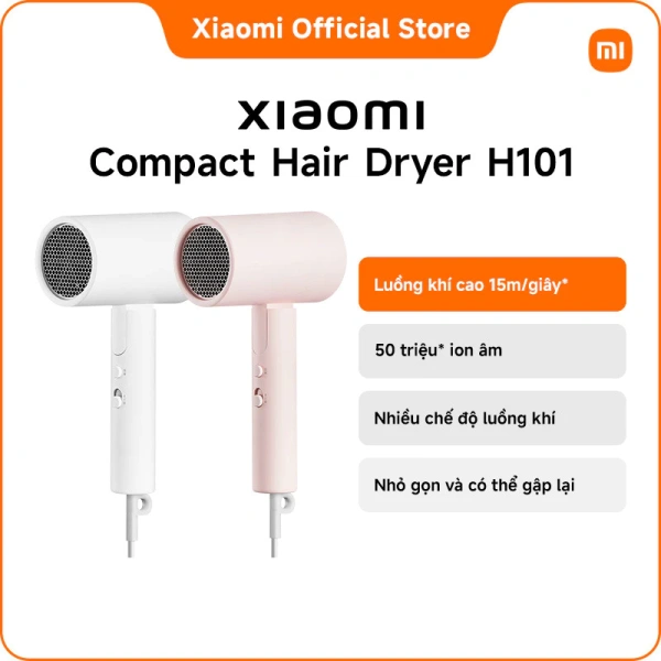 Trong thị trường hiện nay, Xiaomi đã giới thiệu mẫu Compact Hair Dryer H101 với những tính năng nổi bật đáp ứng hầu hết các tiêu chí trên. (Ảnh 4)