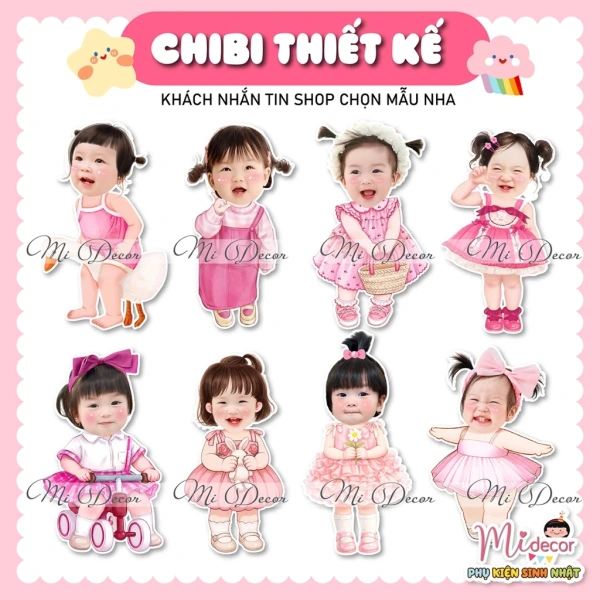Những bất ngờ khi nhận mẫu chibi sinh nhật bé gái trước khi in mà phụ huynh thường bỏ qua - Ảnh 1 Những bất ngờ khi nhận mẫu chibi sinh nhật bé gái trước khi in mà phụ huynh thường bỏ qua - Ảnh 1