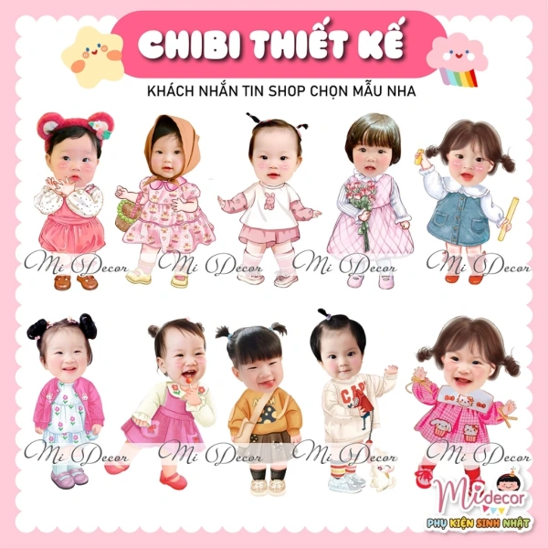Hiện nay, trên thị trường có nhiều đơn vị cung cấp dịch vụ tạo chibi sinh nhật. (Ảnh 3) Hiện nay, trên thị trường có nhiều đơn vị cung cấp dịch vụ tạo chibi sinh nhật. (Ảnh 3)