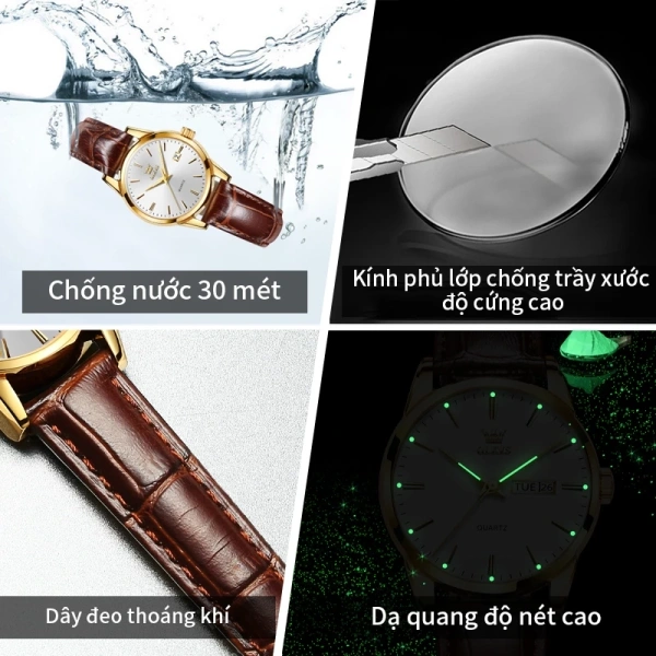 Mặc dù có nhiều lựa chọn trên thị trường, OLEVS 6898 nổi bật nhờ kết hợp độ nhẹ (25g), đường kính 27mm, và dây da dài 210mm. (Ảnh 5) Mặc dù có nhiều lựa chọn trên thị trường, OLEVS 6898 nổi bật nhờ kết hợp độ nhẹ (25g), đường kính 27mm, và dây da dài 210mm. (Ảnh 5)