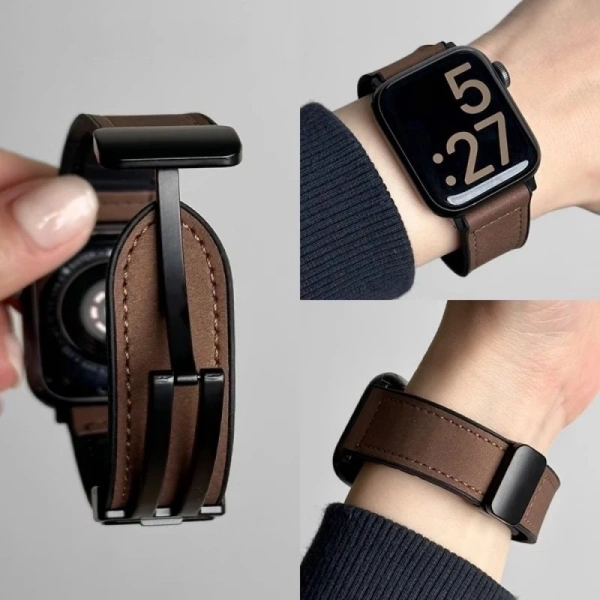 Những buổi tập sức mạnh bộc lộ điểm yếu của dây da từ tính trên Apple Watch - Ảnh 1 Những buổi tập sức mạnh bộc lộ điểm yếu của dây da từ tính trên Apple Watch - Ảnh 1