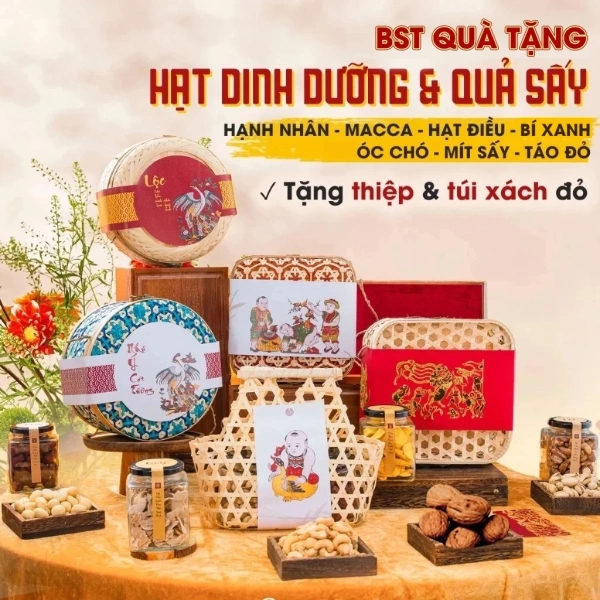 Những chi tiết bền vững của giỏ quà Tết bằng mây tre đan thường bị quên tới khi muốn bảo quản hạt dinh dưỡng lâu dài. - Ảnh 1 Những chi tiết bền vững của giỏ quà Tết bằng mây tre đan thường bị quên tới khi muốn bảo quản hạt dinh dưỡng lâu dài. - Ảnh 1