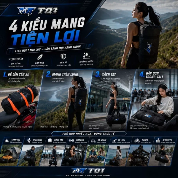 Một trong những tiêu chí quan trọng nhất khi chọn túi là chống thấm nước. (Ảnh 2) Một trong những tiêu chí quan trọng nhất khi chọn túi là chống thấm nước. (Ảnh 2)