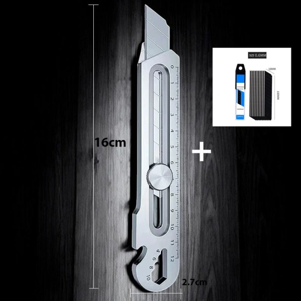 Dụng cụ 6 trong 1 thường tích hợp các chức năng như khui nắp chai, gẩy nắp hộp, vặn vít và vặn ốc lục giác, tất cả đều dựa vào các đầu kim loại có độ bền cao. (Ảnh 2)