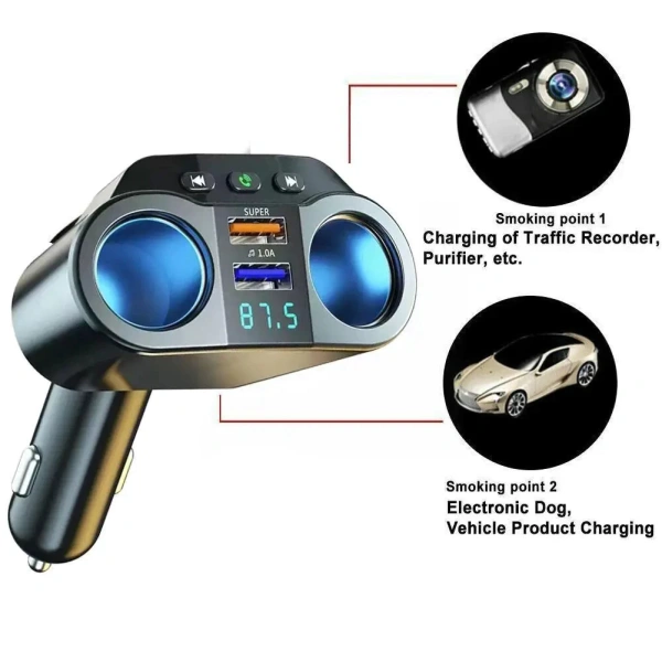 Sản phẩm này không chỉ là một bộ chia điện đơn thuần mà còn là “trung tâm giải trí” mini cho ô tô. (Ảnh 5) Sản phẩm này không chỉ là một bộ chia điện đơn thuần mà còn là “trung tâm giải trí” mini cho ô tô. (Ảnh 5)