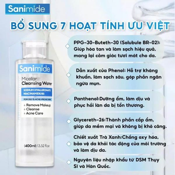 Trong thị trường hiện nay, công nghệ Micellar đang được xem là “vũ khí” hiệu quả cho da dầu mụn, da nhạy cảm vì khả năng làm sạch sâu mà không gây khô da. (Ảnh 4) Trong thị trường hiện nay, công nghệ Micellar đang được xem là “vũ khí” hiệu quả cho da dầu mụn, da nhạy cảm vì khả năng làm sạch sâu mà không gây khô da. (Ảnh 4)