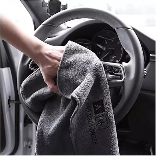 Khăn microfibercao cấp 1 / 2 / 3 Khăn Rửa Tự Động Microfiber Cao Cấp được thiết kế với chất liệu sợi nhỏ, khả năng thấm hút mạnh và viền lụa mềm không gây xước. (Ảnh 4)