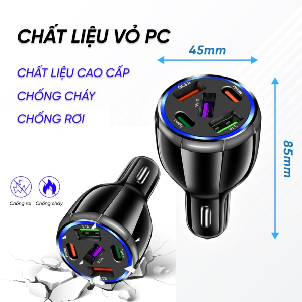 Những lúc tẩu sạc ô tô đa cổng USB 66W gọn nhẹ lại gây chập điện khi sạc đồng thời nhiều thiết bị - Ảnh 2 Những lúc tẩu sạc ô tô đa cổng USB 66W gọn nhẹ lại gây chập điện khi sạc đồng thời nhiều thiết bị - Ảnh 2