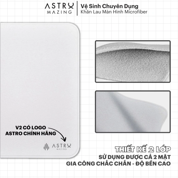 Microfiber (sợi siêu mịn) được cấu tạo từ các sợi polyester và nylon cực kỳ mỏng, có khả năng “bắt” và “giữ” các hạt bụi, dầu cũng như vi khuẩn mà không gây trầy xước bề mặt. (Ảnh 2)