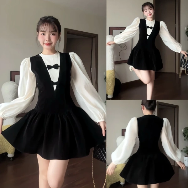 Nhung tuyết (snow velvet) là một loại vải dày, có bề mặt nhẵn mịn và độ ẩm hút cao, thích hợp cho các bộ trang phục dự tiệc hoặc lễ hội. (Ảnh 2)