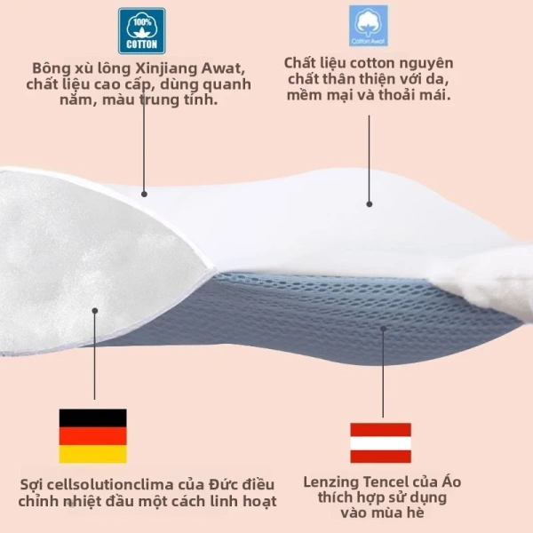 Trong số các tùy chọn trên, **sản phẩm "Gối định hình cho bé, chống lệch đầu, gối hình chữ U, giảm áp lực, hỗ trợ giấc ngủ cho bé"** tỏa sáng nhờ thiết kế U đặc biệt và chất liệu cao cấp đáp ứng đa tiêu chí chúng ta đã đề cập. (Ảnh 4)