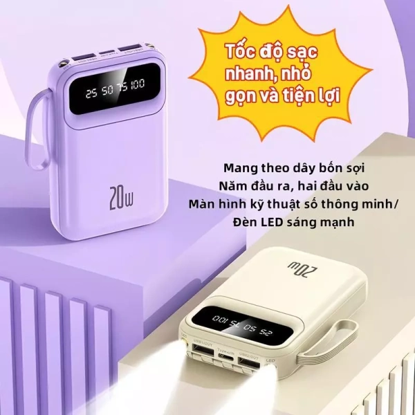 Pin dự phòng 20000 mAh, 25 W, màn hình LED không thấm nước: có thực sự đáng tin cậy khi sạc nhanh trong mưa? - Ảnh 1 Pin dự phòng 20000 mAh, 25 W, màn hình LED không thấm nước: có thực sự đáng tin cậy khi sạc nhanh trong mưa? - Ảnh 1