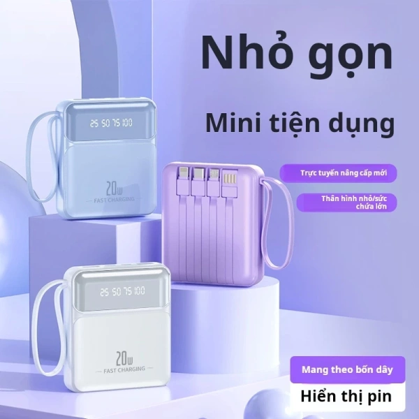 Pin dự phòng 20000mAh 4 sắc thái thường chỉ sạc đồng thời ba thiết bị, tiết lộ vấn đề cân bằng công suất - Ảnh 1 Pin dự phòng 20000mAh 4 sắc thái thường chỉ sạc đồng thời ba thiết bị, tiết lộ vấn đề cân bằng công suất - Ảnh 1
