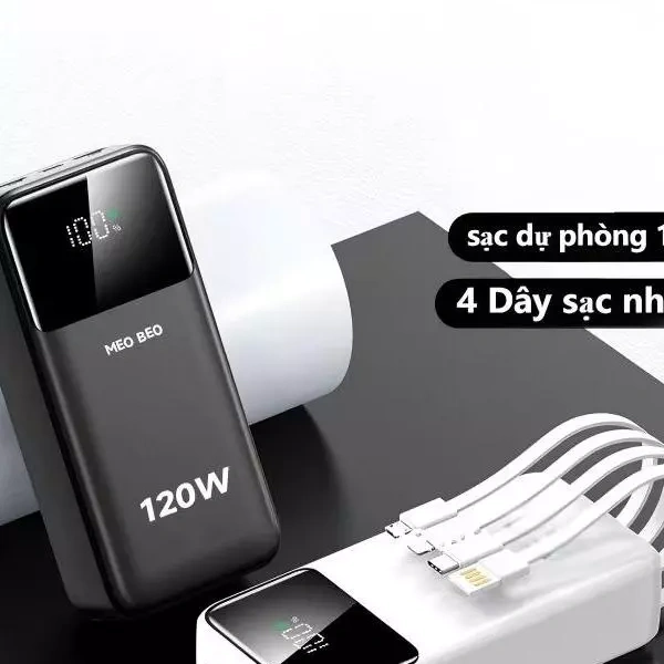 Trong khi mẫu 80 000 mAh đáp ứng nhu cầu “đi mọi nơi mà không lo hết pin”, mẫu 50 000 mAh (độ thực tế ~32 500 mAh) nhẹ hơn đáng kể với trọng lượng chỉ khoảng 430 gram, kích thước 149 × 51 × 38 mm. (Ảnh 4)