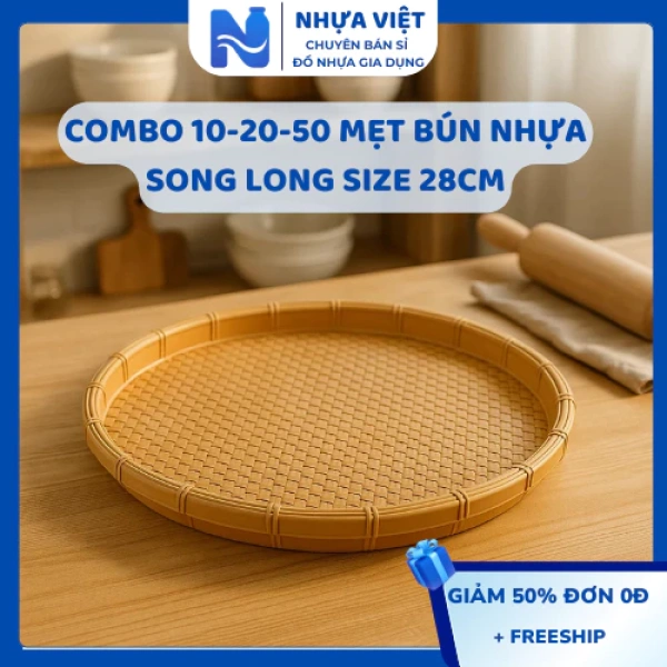 Rắc rối bất ngờ khi bún tràn ra ngoài dù đã dùng mẻ bún nhựa 28 cm trong gia đình và quán ăn - Ảnh 1 Rắc rối bất ngờ khi bún tràn ra ngoài dù đã dùng mẻ bún nhựa 28 cm trong gia đình và quán ăn - Ảnh 1