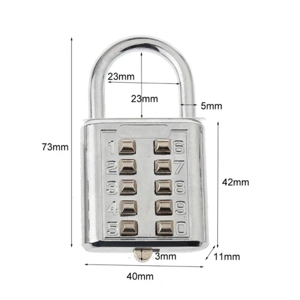 Khóa mini không chỉ mang lại tính di động cao mà còn giúp bạn tiết kiệm không gian. (Ảnh 5)