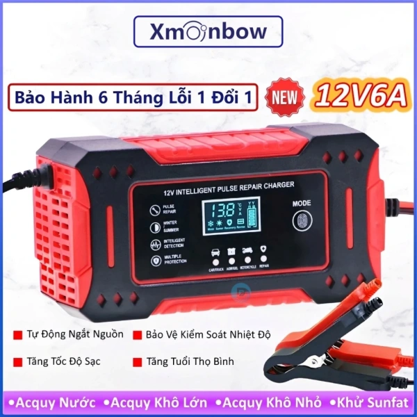 Sạc bình ắc quy 12V 6A tự ngắt thường ẩn một chi tiết nhỏ khiến tuổi thọ pin giảm sút bất ngờ - Ảnh 1