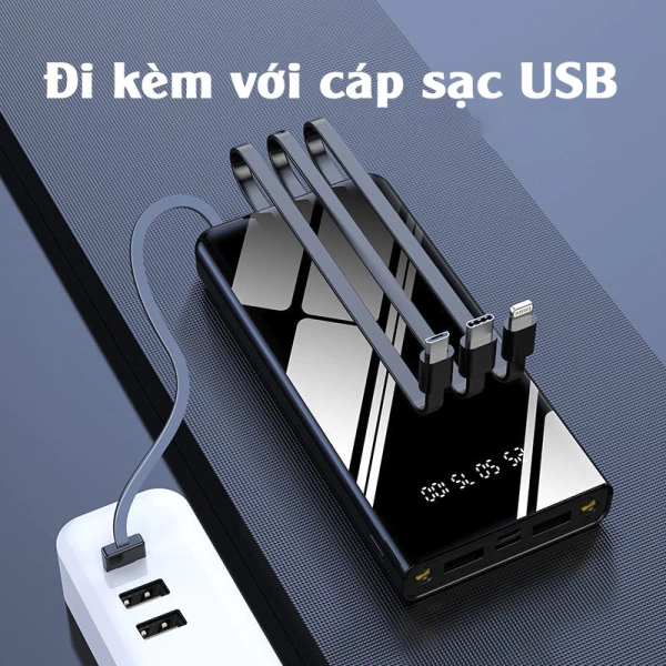 Qua bảng so sánh, sạc dự phòng 10000 mAh 4 cổng với đèn LED nổi bật ở khả năng cung cấp đồng thời nhiều cổng cùng tiêu chuẩn sạc nhanh, đồng thời giữ mức trọng lượng và độ dày trong phạm vi thuận lợi cho việc mang theo. (Ảnh 3)