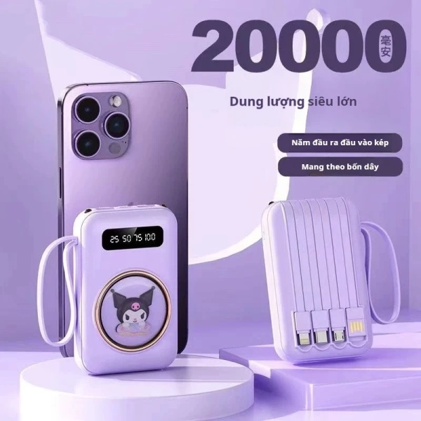 Sạc dự phòng 20000 mAh đáp ứng mọi nhu cầu trong ngày, nhưng việc mang theo bốn dây màu có thực sự tiện lợi? - Ảnh 1 Sạc dự phòng 20000 mAh đáp ứng mọi nhu cầu trong ngày, nhưng việc mang theo bốn dây màu có thực sự tiện lợi? - Ảnh 1
