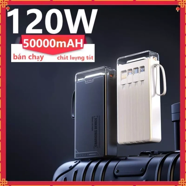 Sạc dự phòng 50000mAh PD120W tích hợp đèn LED: giải pháp năng lượng cho chuyến dài, nhưng cân nặng vẫn là thách thức - Ảnh 5