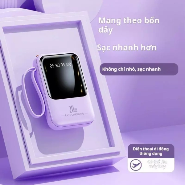 Qua so sánh, DX279 không chỉ mang lại tốc độ sạc nhanh đáng kể mà còn tích hợp đèn pin mạnh, đáp ứng được nhu cầu đa dạng của người dùng di chuyển. (Ảnh 3) Qua so sánh, DX279 không chỉ mang lại tốc độ sạc nhanh đáng kể mà còn tích hợp đèn pin mạnh, đáp ứng được nhu cầu đa dạng của người dùng di chuyển. (Ảnh 3)
