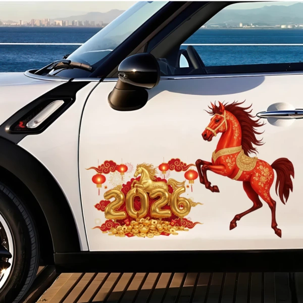 Decal được thiết kế để dán ở các vị trí như cửa xe, thân xe, cốp sau hoặc các vùng kính không làm ảnh hưởng tới góc nhìn của người lái. (Ảnh 3) Decal được thiết kế để dán ở các vị trí như cửa xe, thân xe, cốp sau hoặc các vùng kính không làm ảnh hưởng tới góc nhìn của người lái. (Ảnh 3)