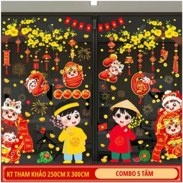 Sau khi dán decal Tết lên kính hai mặt, không gian trở nên lung linh nhưng mỗi lần lau lại gặp bất ngờ không mong muốn - Ảnh 1