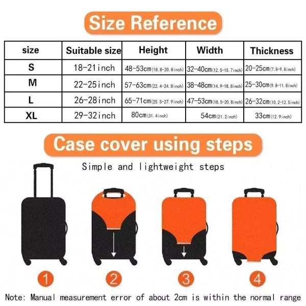 Đa số người mua vỏ bọc vali lựa chọn các mẫu dày 18‑32 inch vì chúng tạo ấn tượng “bảo vệ tuyệt đối” trước mắt. (Ảnh 2)