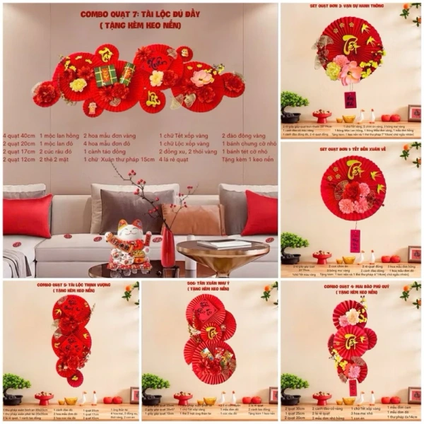 Sau khi treo quạt giấy trang trí Tết 2026 khắp nhà, người ta thường bất ngờ khi sắc đỏ mất nhanh chỉ sau vài ngày. - Ảnh 1 Sau khi treo quạt giấy trang trí Tết 2026 khắp nhà, người ta thường bất ngờ khi sắc đỏ mất nhanh chỉ sau vài ngày. - Ảnh 1