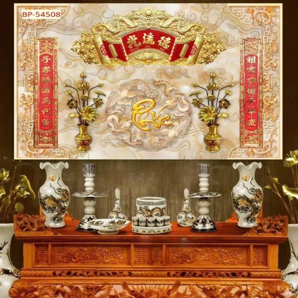 Ánh sáng tự nhiên hoặc ánh sáng nhân tạo khi chiếu vào mặt tranh sẽ tạo ra các vệt sáng phản chiếu. (Ảnh 2)