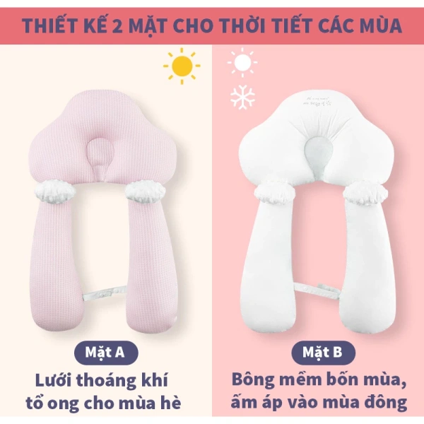 Sau một tháng dùng gối chữ U cho bé, cha mẹ thường ngạc nhiên vì bé ngủ sâu hơn và đầu không còn méo. - Ảnh 5