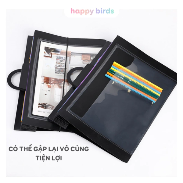 Chất liệu: Nhựa PP, bìa cứng nhẹ, không thấm nước, bề mặt kháng mài mòn. (Ảnh 5)
