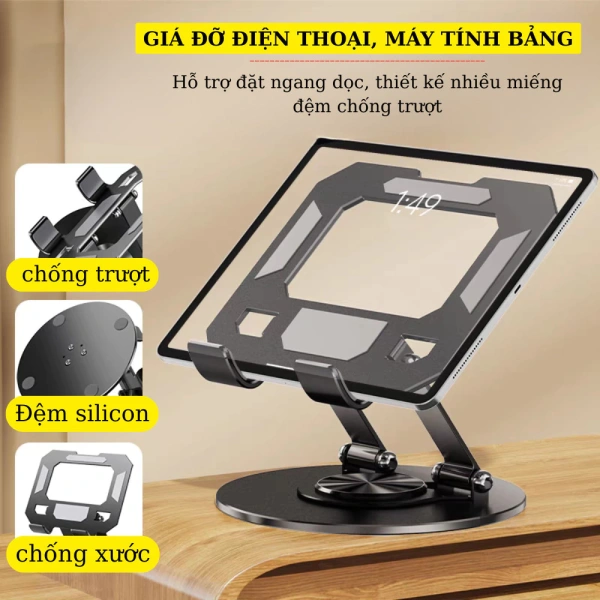 Sau vài tuần dùng giá đỡ laptop xoay 360° cảm nhận cổ và vai không còn căng thẳng như trước - Ảnh 4 Sau vài tuần dùng giá đỡ laptop xoay 360° cảm nhận cổ và vai không còn căng thẳng như trước - Ảnh 4