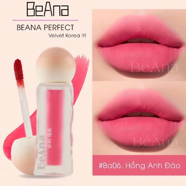 Son hồng đào BeANA là phiên bản kem lì với tone hồng nhẹ nhàng, được thiết kế để phù hợp với mọi sắc da. (Ảnh 4) Son hồng đào BeANA là phiên bản kem lì với tone hồng nhẹ nhàng, được thiết kế để phù hợp với mọi sắc da. (Ảnh 4)