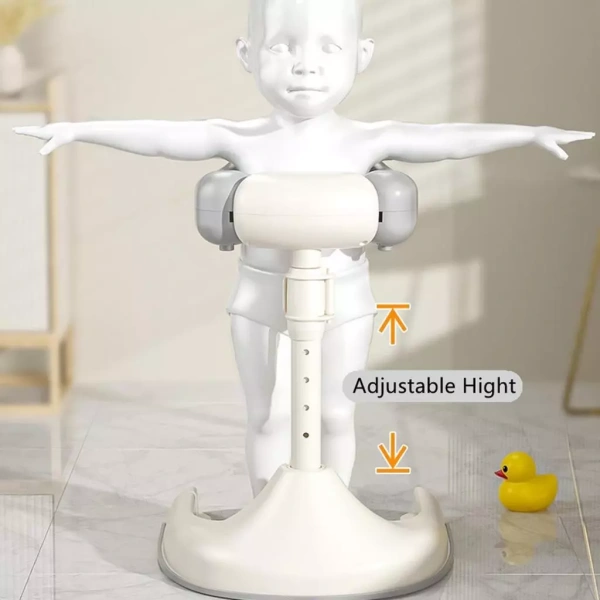 Với 5 mức điều chỉnh độ cao (từ 50 cm đến 58 cm), ghế tắm đa năng có thể đồng hành cùng bé trong suốt giai đoạn phát triển từ ngồi tới đứng thẳng. (Ảnh 3) Với 5 mức điều chỉnh độ cao (từ 50 cm đến 58 cm), ghế tắm đa năng có thể đồng hành cùng bé trong suốt giai đoạn phát triển từ ngồi tới đứng thẳng. (Ảnh 3)