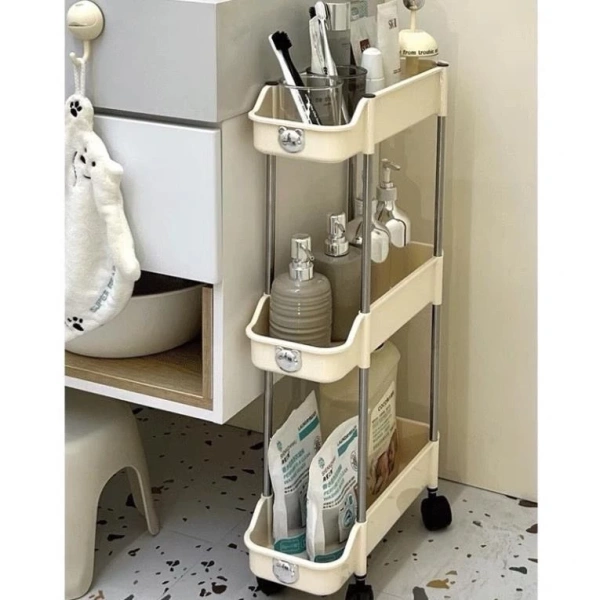 Sự bất ngờ khi bánh xe của kệ nhựa 3 tầng bám dính vào sàn nhà bếp hẹp - Ảnh 4 Sự bất ngờ khi bánh xe của kệ nhựa 3 tầng bám dính vào sàn nhà bếp hẹp - Ảnh 4