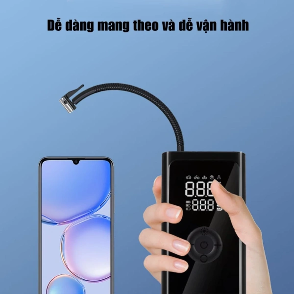 Sự bất ngờ khi bơm hơi mini không dây vừa là đèn pin, vừa sạc USB trong những chuyến đi xa - Ảnh 4 Sự bất ngờ khi bơm hơi mini không dây vừa là đèn pin, vừa sạc USB trong những chuyến đi xa - Ảnh 4