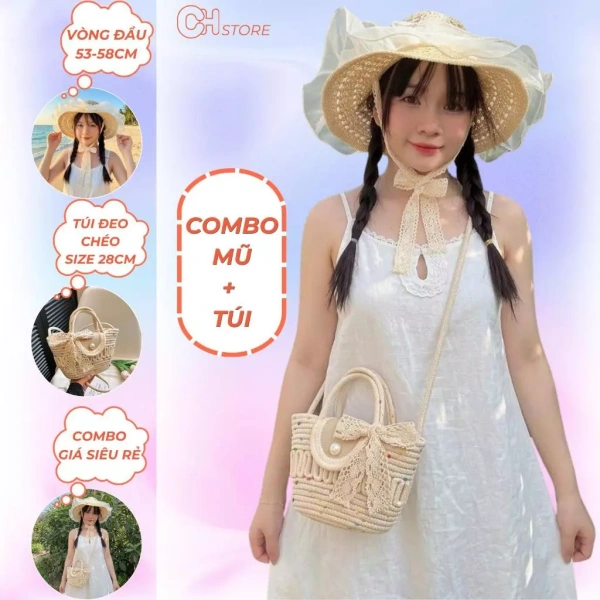 Sự bất ngờ khi nơ xinh trên mũ và túi biển làm ảnh chụp khó ổn định hơn mong đợi - Ảnh 1