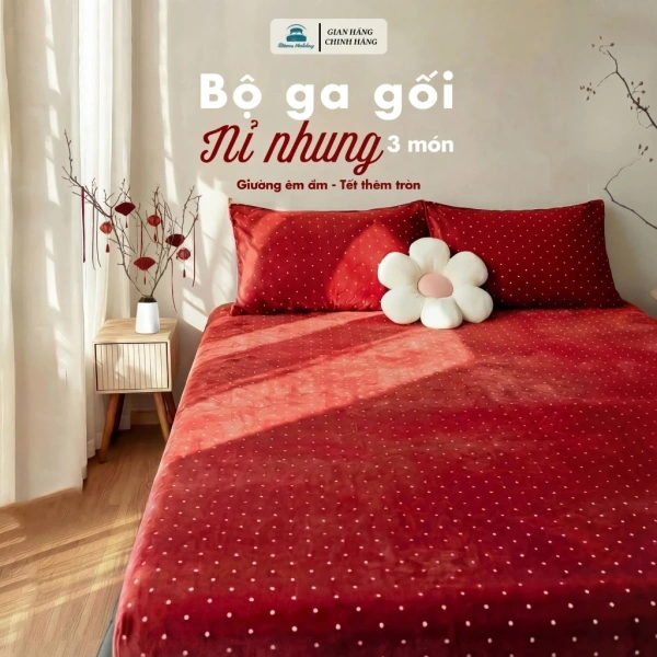 Sự khác biệt khi chuyển sang bộ ga gối nỉ nhung mềm mịn mà hầu như ai cũng bỏ qua trước khi mua - Ảnh 1 Sự khác biệt khi chuyển sang bộ ga gối nỉ nhung mềm mịn mà hầu như ai cũng bỏ qua trước khi mua - Ảnh 1