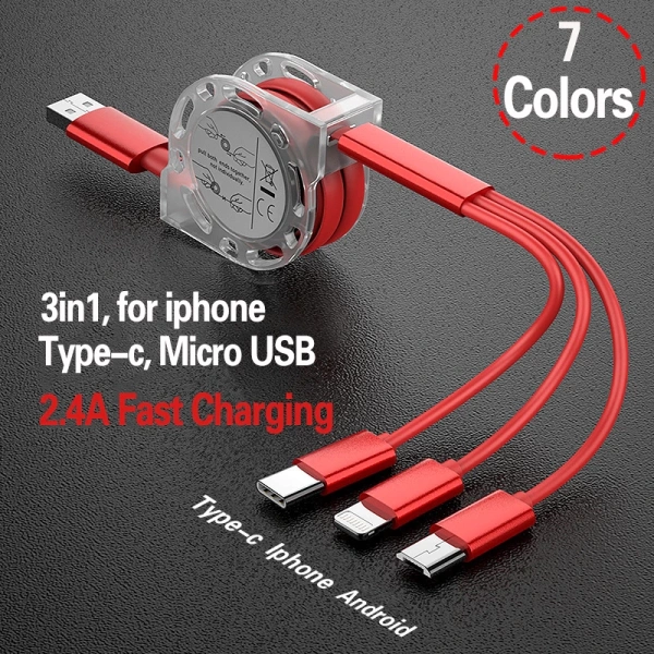 Sự khác biệt khi một cáp sạc nhanh 3 đầu không gãy dây sau vài tháng sử dụng - Ảnh 1 Sự khác biệt khi một cáp sạc nhanh 3 đầu không gãy dây sau vài tháng sử dụng - Ảnh 1