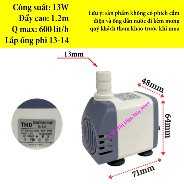 Trong thực tiễn, một sản phẩm được nhiều người yêu thích là Bơm chìm mini 4W‑30W 220V, được bán với mức giá 31.000 VND (giá gốc 38.750 VND). (Ảnh 4)