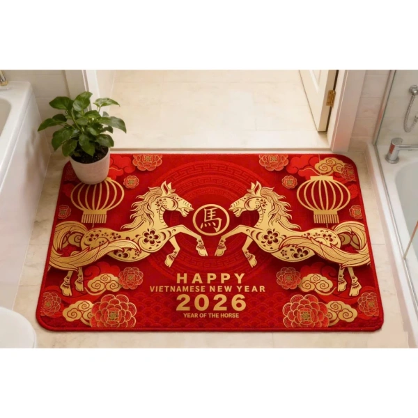Thảm chào năm mới trong giao thừa 2026: Khi độ bám không như kỳ vọng, cả không gian an khang bị ảnh hưởng - Ảnh 1 Thảm chào năm mới trong giao thừa 2026: Khi độ bám không như kỳ vọng, cả không gian an khang bị ảnh hưởng - Ảnh 1