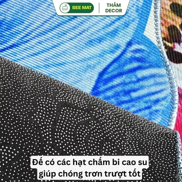 Thảm PP thường có giá thành thấp, nhưng độ mềm và khả năng thấm hút kém hơn so với thảm 6D. (Ảnh 3)