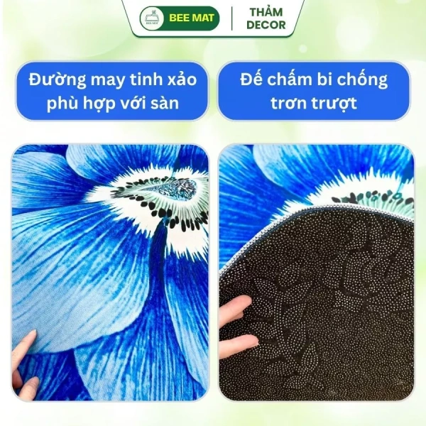 Thảm sàn in hoa 6D: mềm mịn và thấm hút nhanh nhưng độ chống trượt thực tế lại gây bất ngờ - Ảnh 5 Thảm sàn in hoa 6D: mềm mịn và thấm hút nhanh nhưng độ chống trượt thực tế lại gây bất ngờ - Ảnh 5
