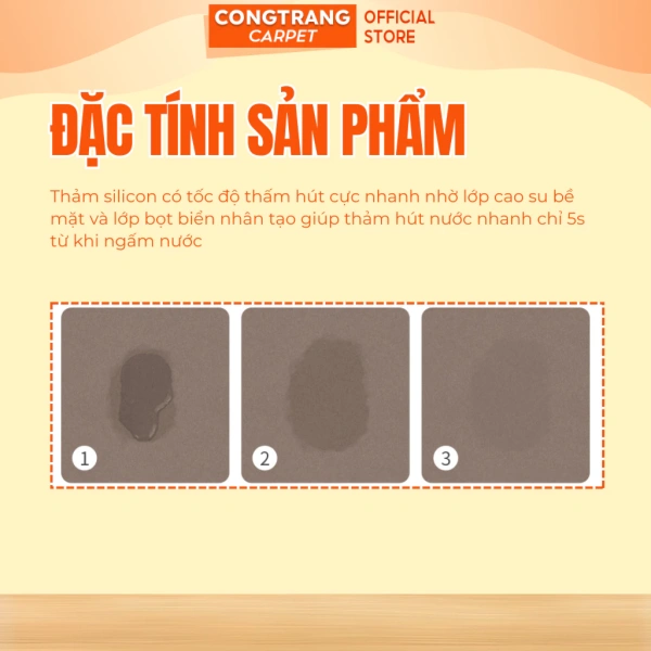 Mặc dù thảm có mùi đặc trưng của diatomite khi mới mở hộp, mùi này sẽ giảm dần sau một thời gian sử dụng trong môi trường thoáng. (Ảnh 4) Mặc dù thảm có mùi đặc trưng của diatomite khi mới mở hộp, mùi này sẽ giảm dần sau một thời gian sử dụng trong môi trường thoáng. (Ảnh 4)