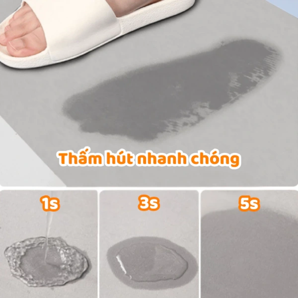 Đối với các bữa tiệc lớn, bạn có thể đặt thêm một lớp giấy nhám hoặc tấm silicone mỏng trên thảm để giảm trực tiếp tác động của dung dịch lên bề mặt thảm. (Ảnh 5) Đối với các bữa tiệc lớn, bạn có thể đặt thêm một lớp giấy nhám hoặc tấm silicone mỏng trên thảm để giảm trực tiếp tác động của dung dịch lên bề mặt thảm. (Ảnh 5)