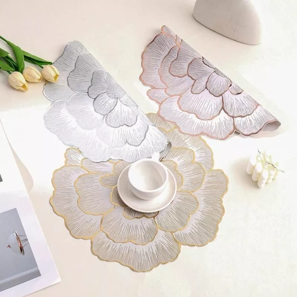 Nhà ăn gia đình: Thảm đặt dưới bộ bữa ăn 4‑6 người, kết hợp tấm lót silicone để tránh ly trượt và bảo vệ sàn gỗ. (Ảnh 4)