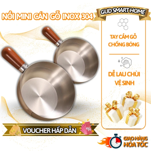 Thiếu nắp trên nồi mini inox cán gỗ khiến việc bảo quản thực phẩm trở nên bất ngờ khó khăn - Ảnh 1